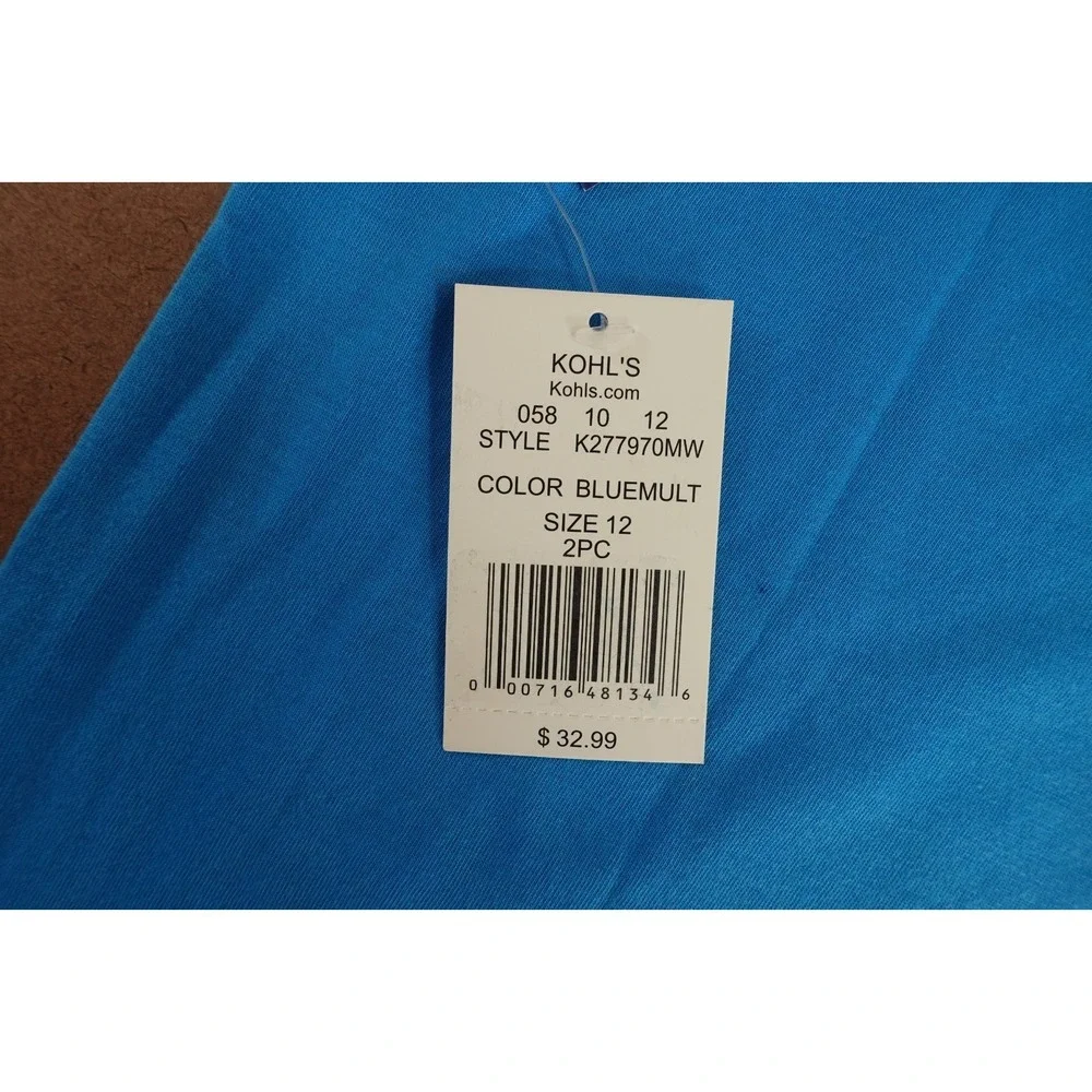 Squishmallows Girls Size 12 Blue Graphic Pajama Tank Top NWT